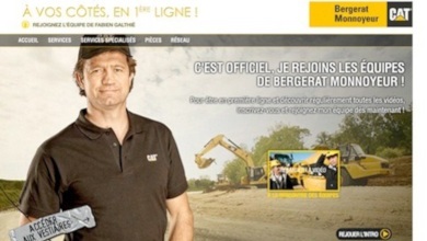 Site internet pour Caterpillar, en action script 3